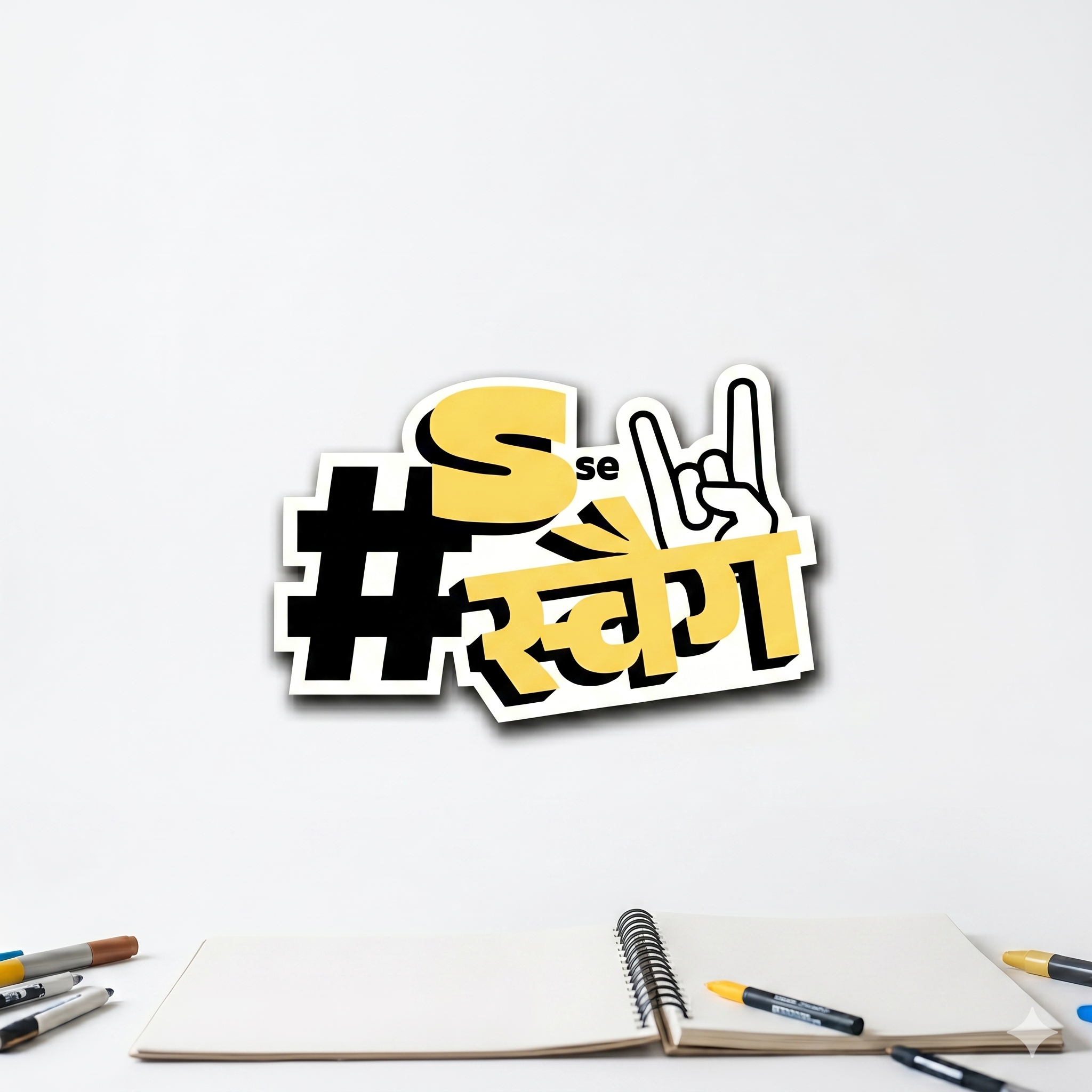 #स्वैग" (Swag) Sticker