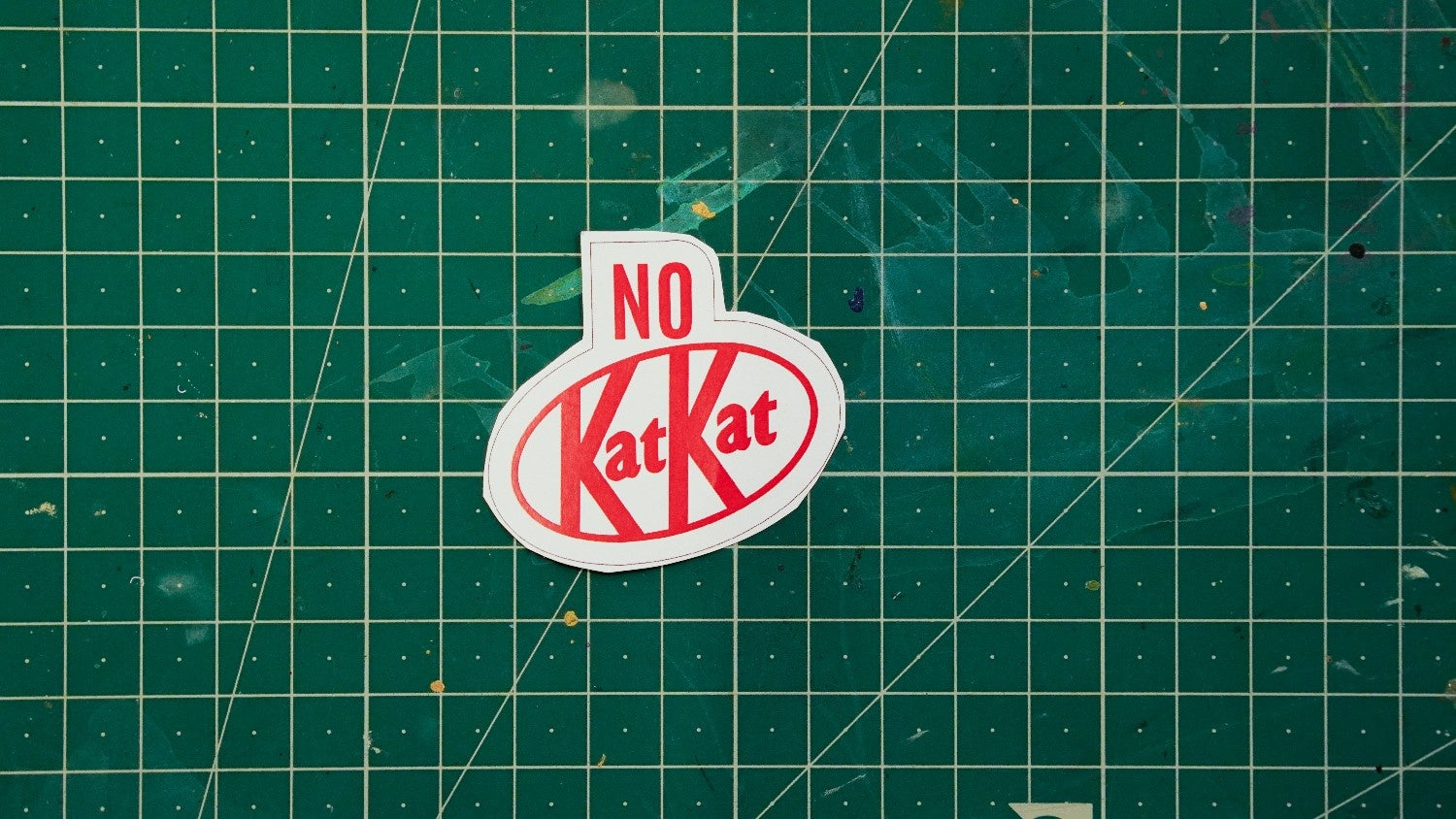NO KatKat Retro Parody Sticker