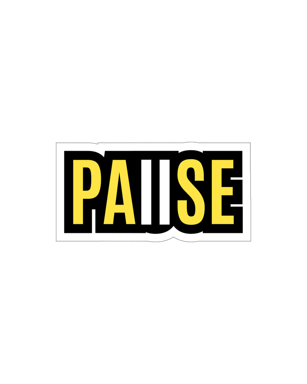PAIISE Retro Typography Sticker